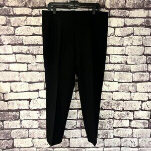 Chico's Black Pull On Ankle Pants Dress Pants Size L/12